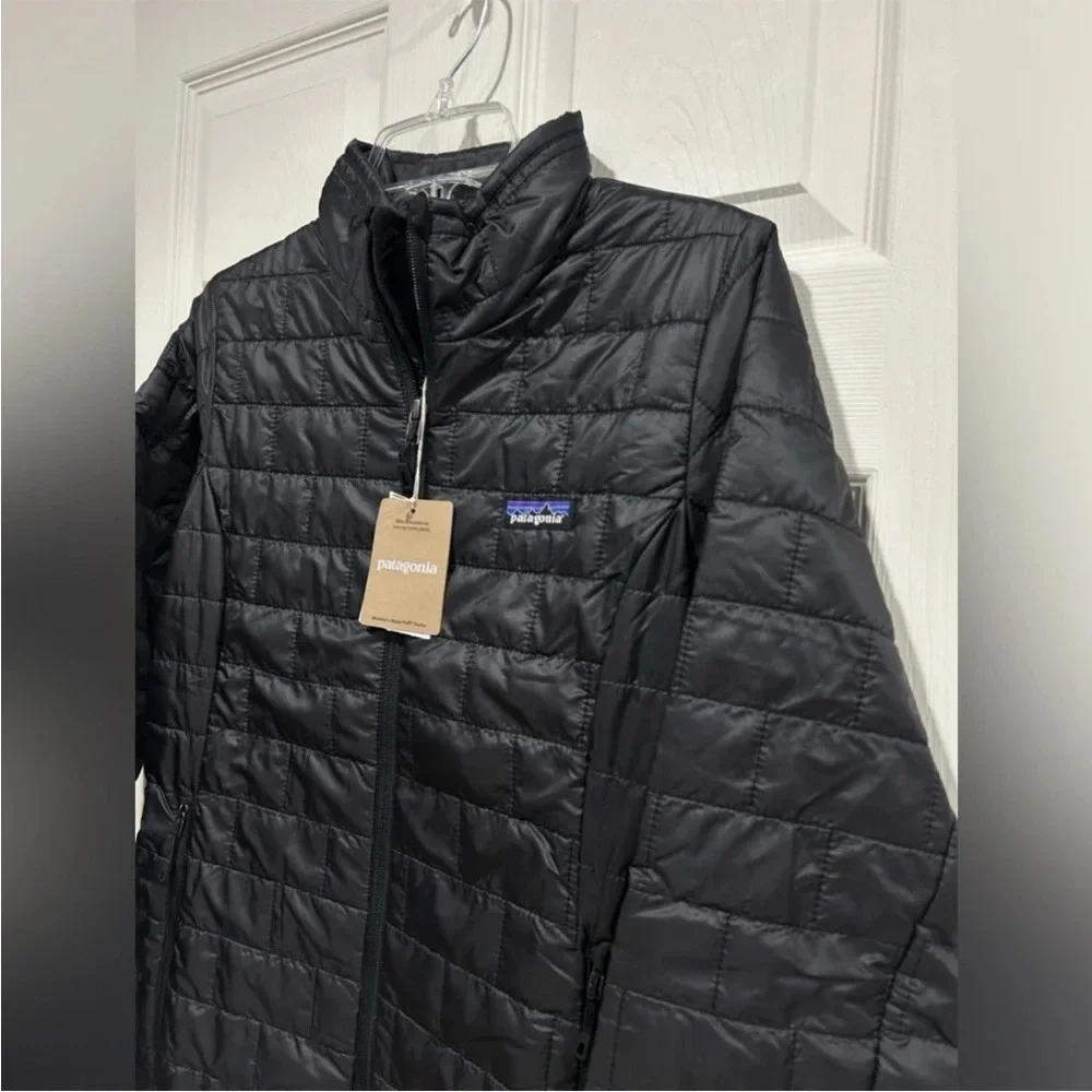 Patagonia Women's XS Nano Puff Insulated Parka Long Puffer Jacket Black NWT